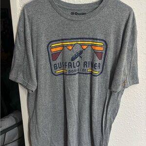 Ouray Men's Gray Buffalo River Tee XL
